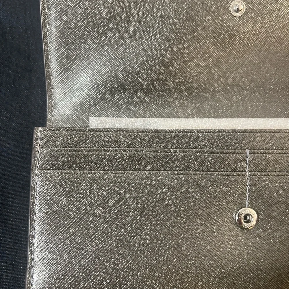 Michael Kors Metallic Silver Clutch - Picture 9 of 11